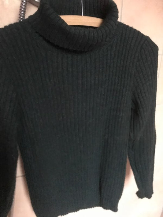 Jade alpaca roll neck