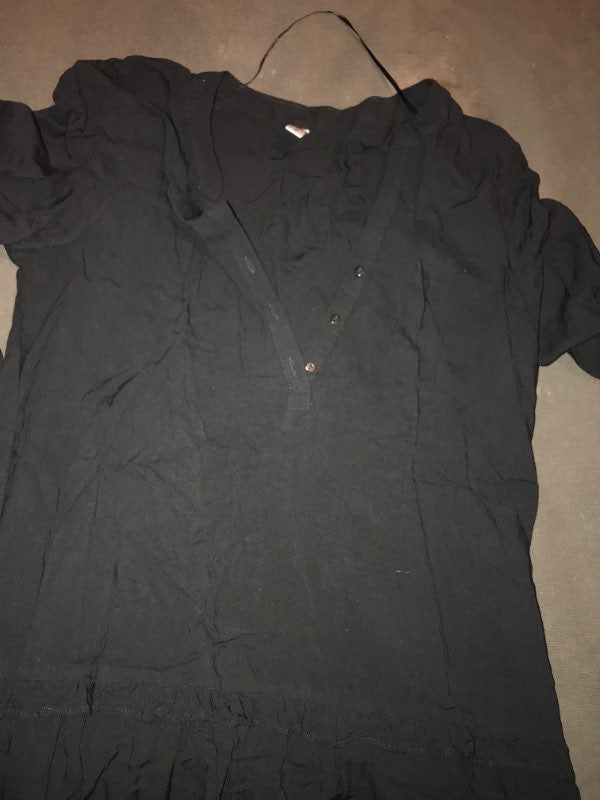 simple black dress viscose