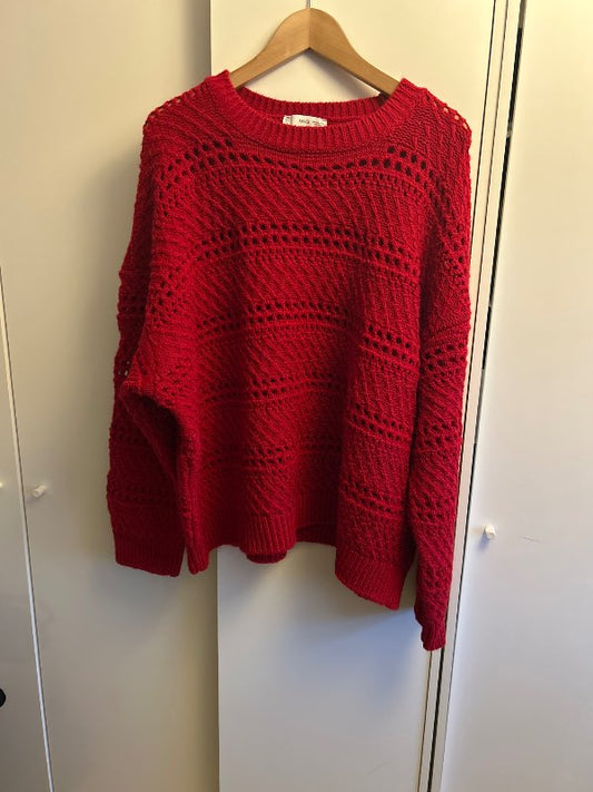 Peysa rauð Mango st4XL