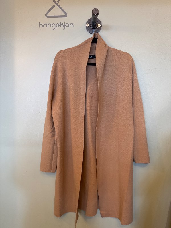 Beige golla ullar-kasmír blanda - síð