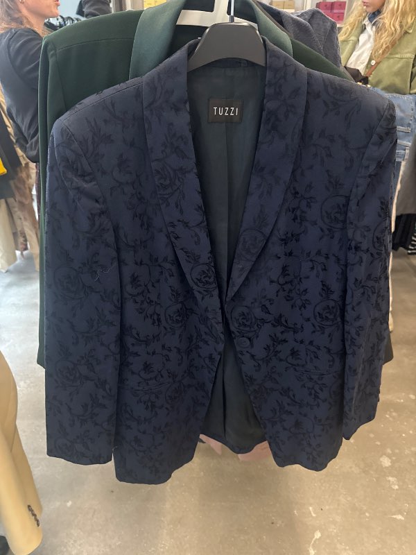 Blazer blár munstraður