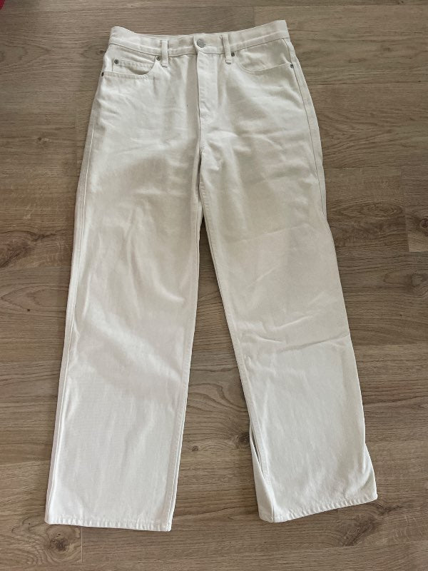 Beige Gallabuxur Uniqlo