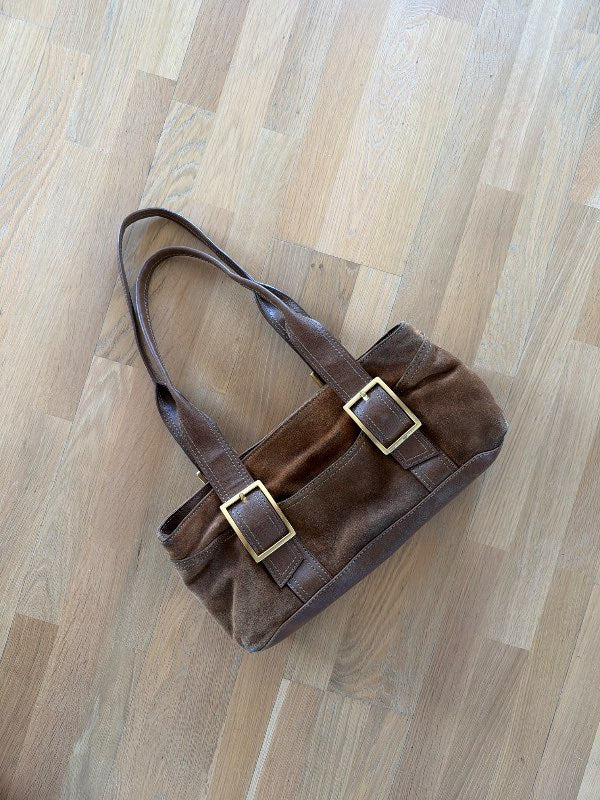 Vintage rúskinnstaska