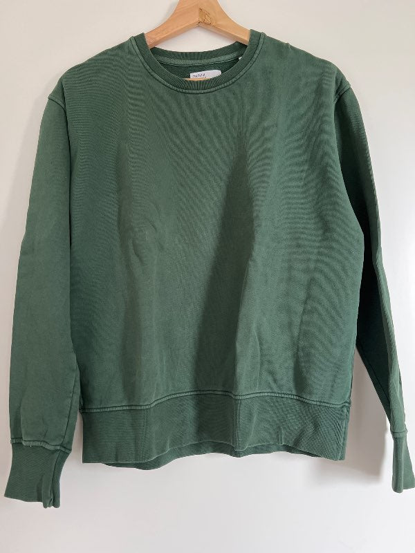 Colorful standard græn crewneck peysa