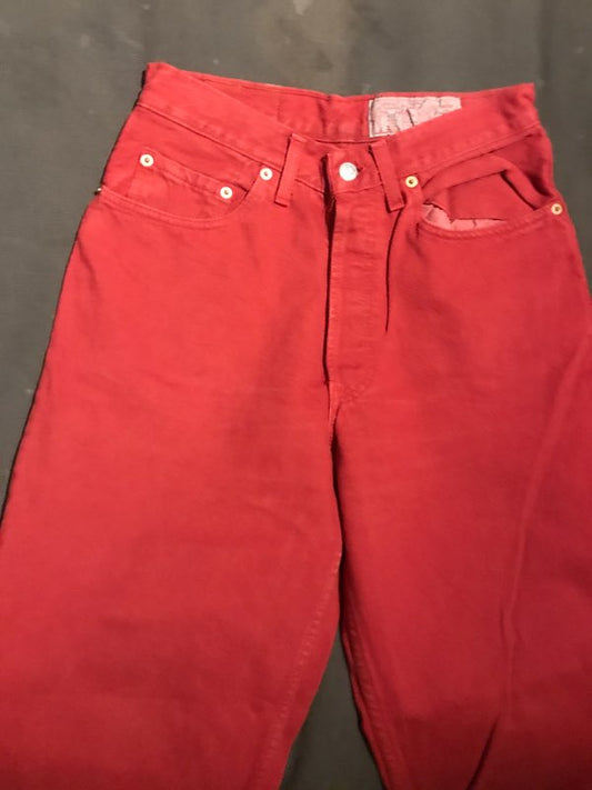 vintage high waist red levi’s