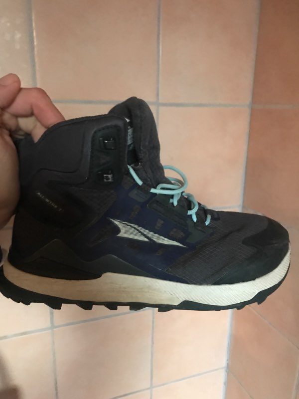 Altra hiking off road