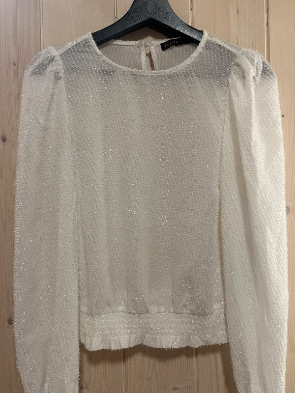 MOHITO white shiny elegant top