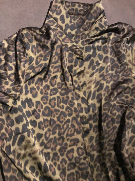 maxi button down dress leo