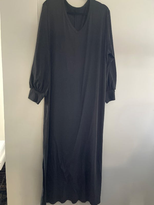 Jersey kjóll svartur