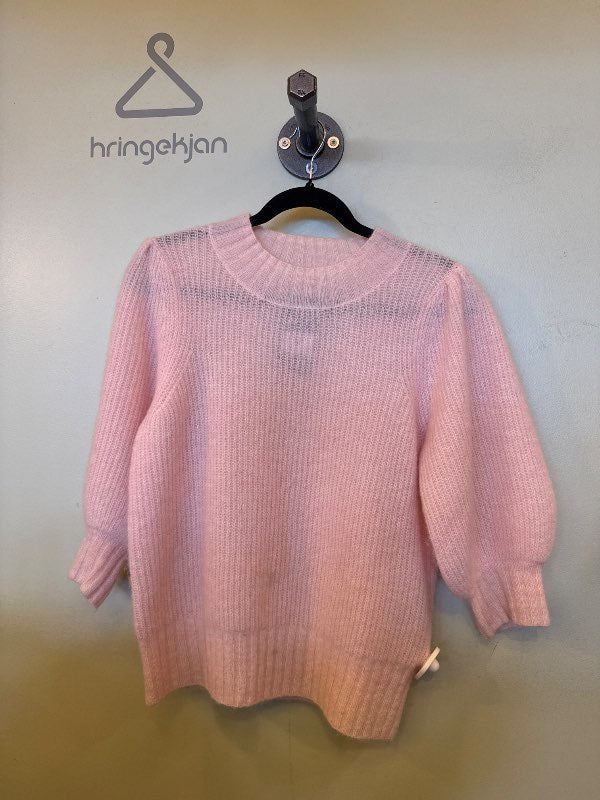 Second Female peysa ull/mohair bleik