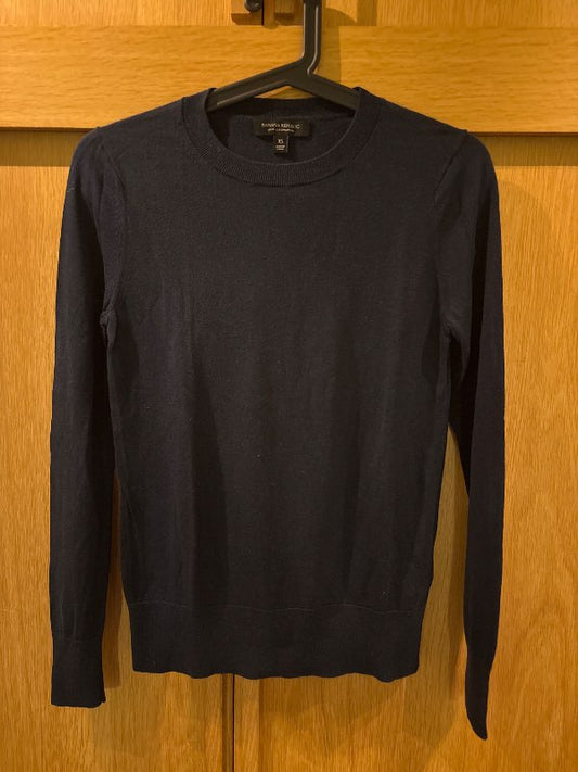 Blá Banana Republic silk cashmere peysa