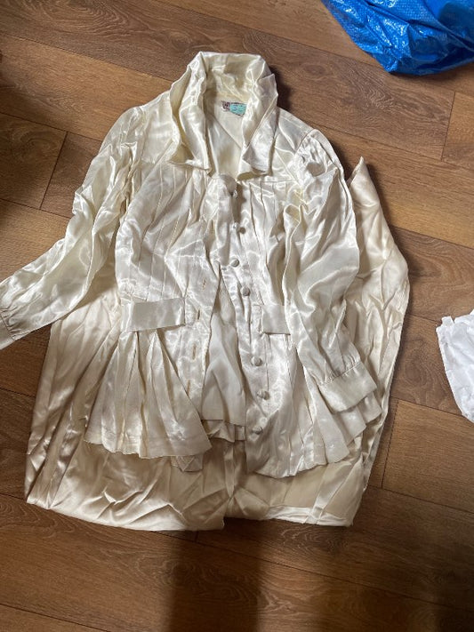 Vintage silki náttföt