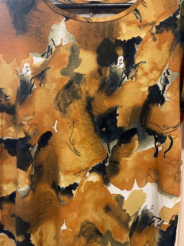 brown floral pattern