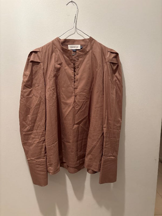 Denim Hunter brún blússa/skyrta