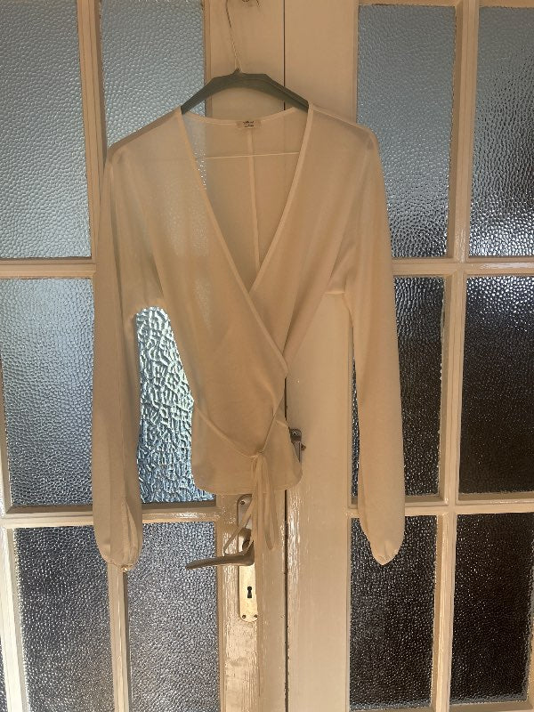 Wilfred wrap blússa hvít