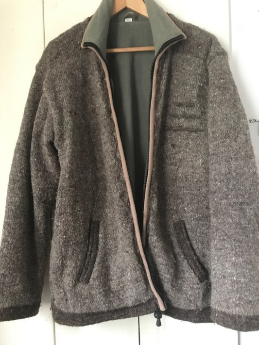 Nepal wool cardigan fleece