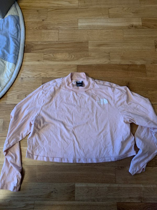 North face pink turtle neck
