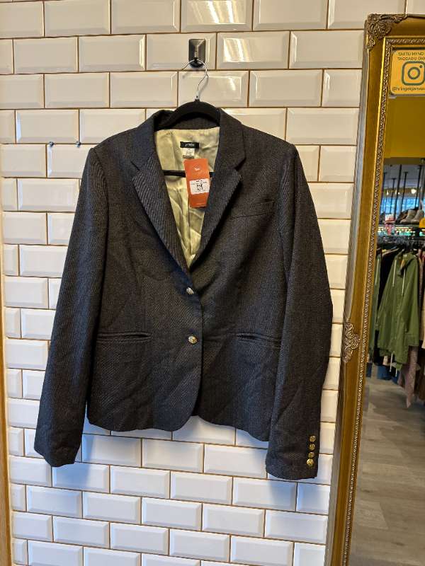 JCrew dökkgrár ullarblazer