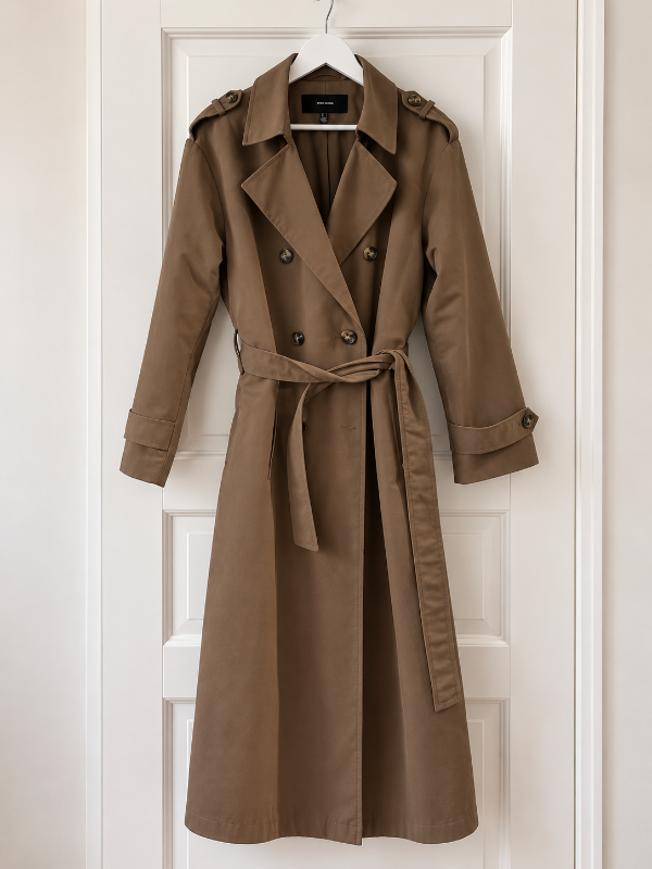 Vero Moda beige klassískur trenchcoat