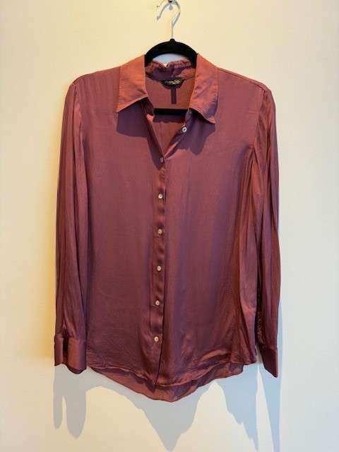 Shirt burgundy Massimo Dutti