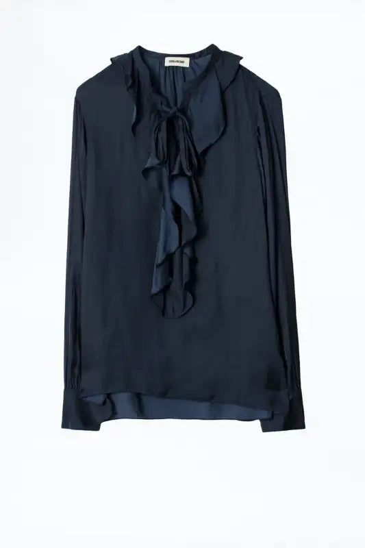 Zadig&Voltaire dökkblá blússa